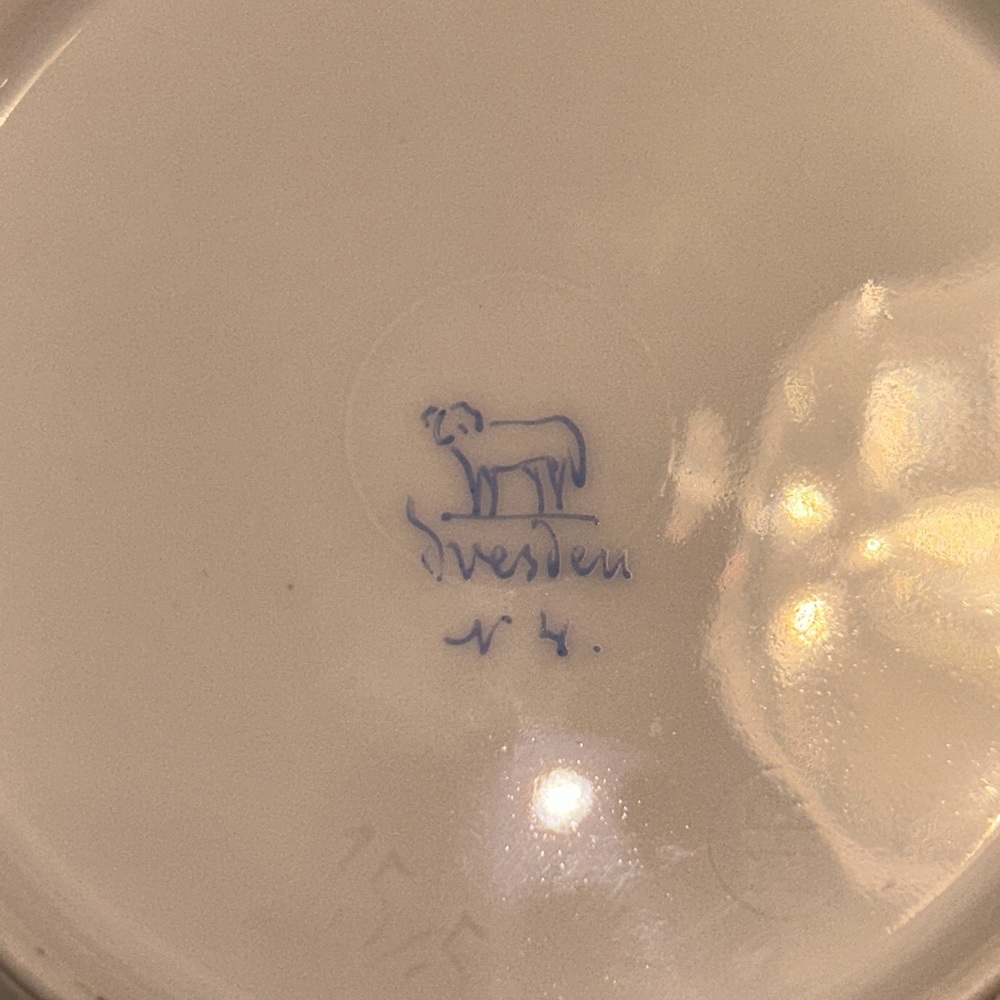 Antique Dresden 6” Plate - Picture 2 of 3